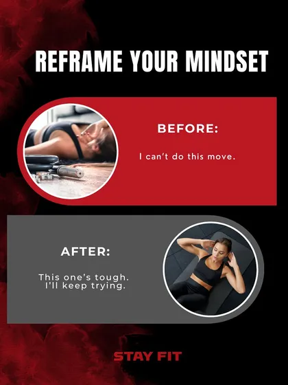 Your mindset is everything. I help you reframe negative self-talk, shifting from "I can't do this" to "This is tough, but I'll keep trying." This small change makes a huge difference in your progress.