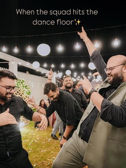 When the squad hits the dance floor! We make sure the music and atmosphere are perfect for guests to celebrate and dance the night away.