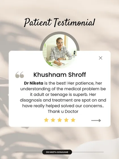 For this patient, my patience and understanding of both adult and teenage medical problems were key. A spot-on diagnosis and effective treatment plan helped solve their family's concerns.