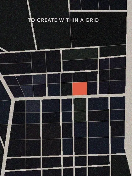 The first step in our conceptual process for "The Nest" was to identify the site within its rigid urban grid. This diagram highlights the plot as a space for creative intervention.