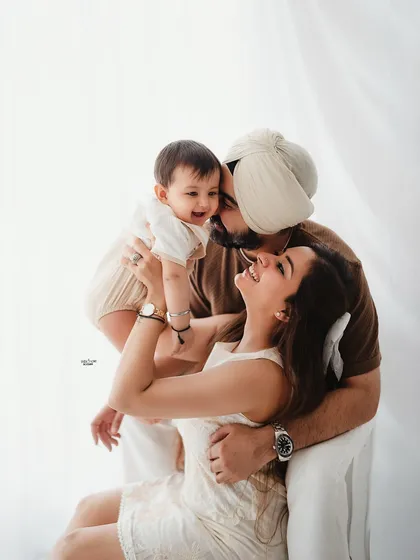 A joyful family portrait filled with laughter and love.