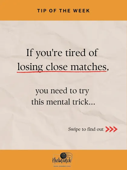 Tired of losing close matches? The solution is often a mental trick. We focus on building a strong mindset that doesn't dwell on mistakes but immediately refocuses for the next point.