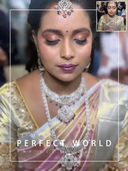 This American Diamond and pearl haram is a showstopper. It is available for rent and is perfect for brides who want a blend of modern sparkle and traditional length.