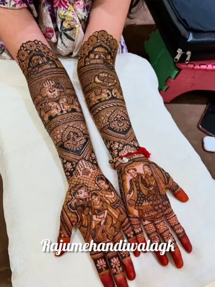 Raju Mehendi - Bridal Mehendi Custom Portraits: Your Story on Your Hands photo 11