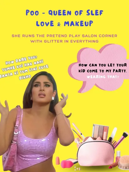 If Bollywood characters ran our pretend play areas, this is what it would look like. Our salon corner is perfect for any little Poo.