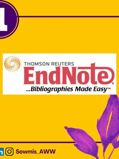EndNote by Thomson Reuters is a powerful, industry-standard tool for managing bibliographies and references when writing your manuscript. It helps ensure your citations are accurate and consistently formatted.