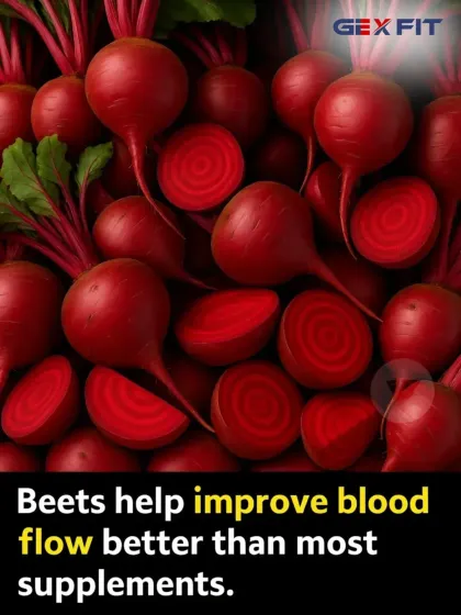 Beets are a natural source of nitrates, which your body converts to nitric oxide. This molecule improves blood flow, enhancing nutrient delivery and performance better than many supplements.