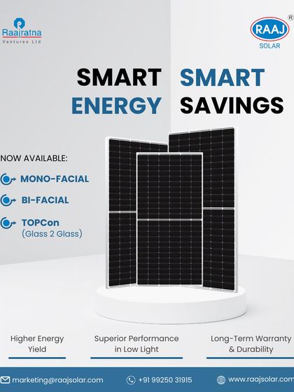 Raaj Solar - Utility-Scale & Industrial Solar Projects Our Advanced Solar Modules photo 39