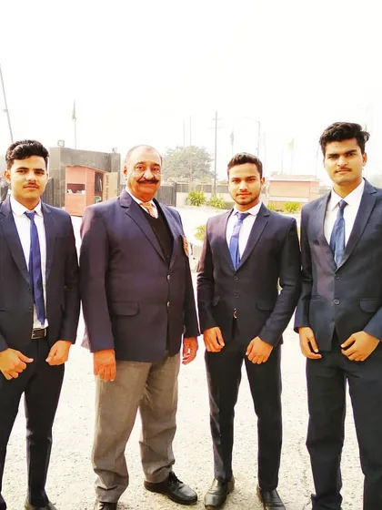 Our instructors with Master Laldarda. We believe in honoring our teachers and the lineage of martial arts knowledge.