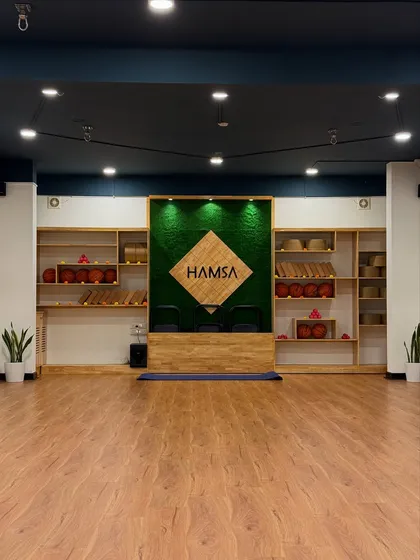 Your journey to health, happiness, and harmony starts here. This is the entrance to our new Akshyanagar studio, a space built with love and support from our amazing community.