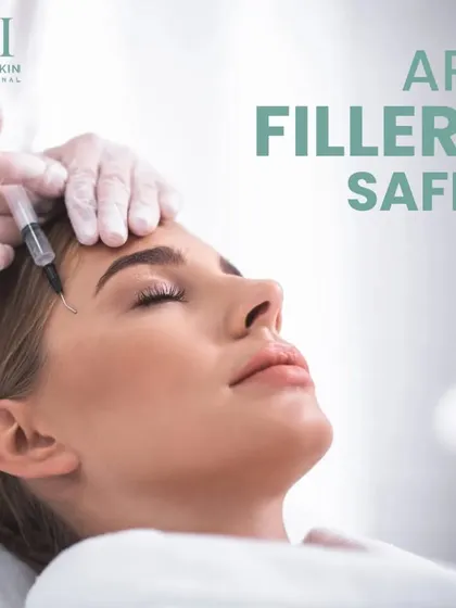 Are fillers safe? Yes, when administered by an expert. We use HA fillers that provide natural-looking volume and stimulate your body's own collagen production for long-lasting results.