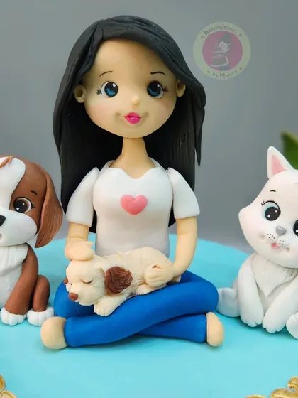 A special cake we made for the amazing Rupali Ganguly, celebrating her love for fur babies. It was a joy to create something so personal for an actress I admire so much.