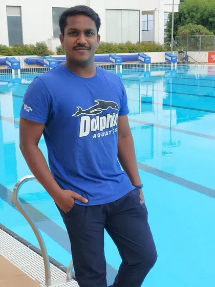Ready for another day of coaching at my favorite place, the swimming pool. Whether you are a beginner or an advanced swimmer, I am here to help you achieve your goals.