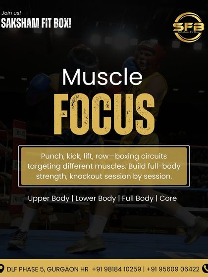 We train with purpose. Our boxing circuits target different muscles through a combination of punches, kicks, lifts, and rows to build full-body strength, session by session.