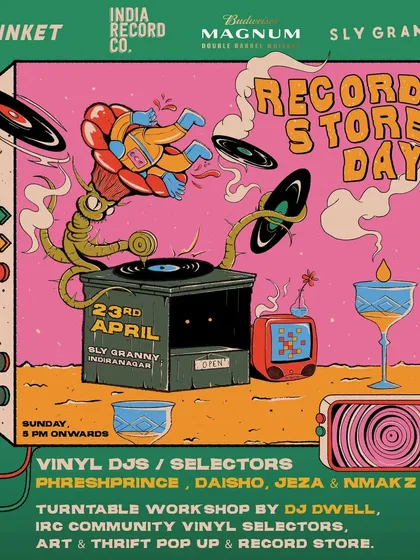 Here I am leading a turntable workshop for Record Store Day. I was sharing some fundamental scratching and beat juggling techniques, explaining how turntablism is a core element of DJ culture. It's always great to connect with aspiring DJs.