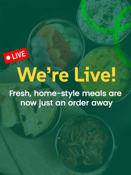 We're live! Fresh, home-style meals are now just an order away. This was our launch announcement, and we're so happy to be serving you.