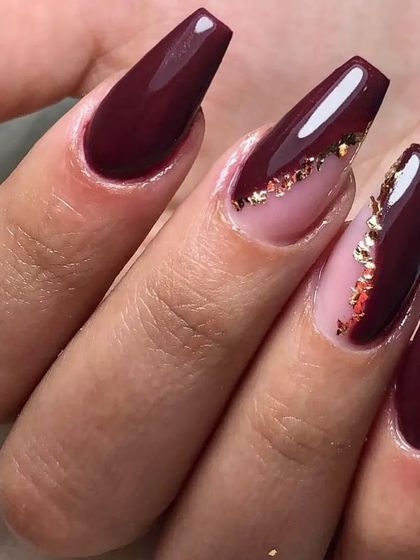 A close-up of the maroon and gold foil design, showing the rich color and texture.