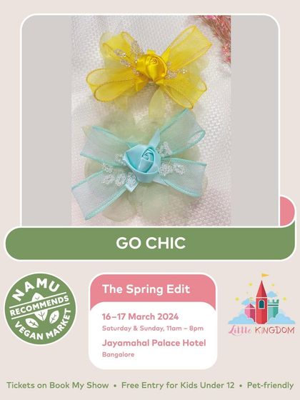 Go Chic is featured with their delicate and pretty hair accessories.