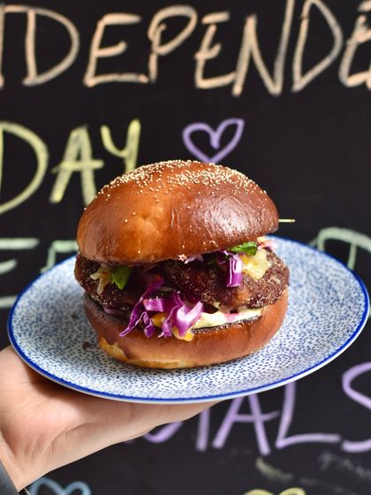 Our Mom's Kolkata Veg Chop Sandwich is inspired by the delicious street food of Kolkata, another city with a rich bakery culture.