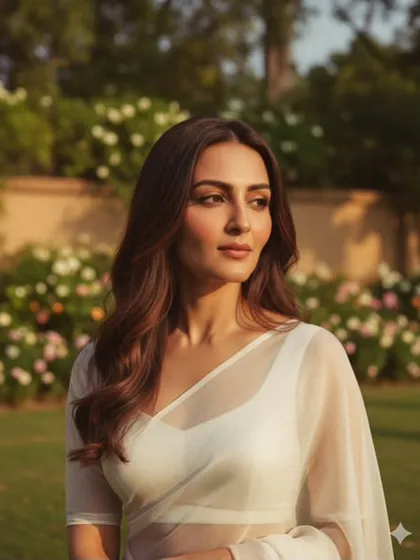 For this outdoor shoot, the goal was to create a soft, ethereal glow that looked completely natural in the sunlight. I focused on building a luminous base and defining the eyes with a subtle wing to create a timeless and fresh look perfect for any campaign.