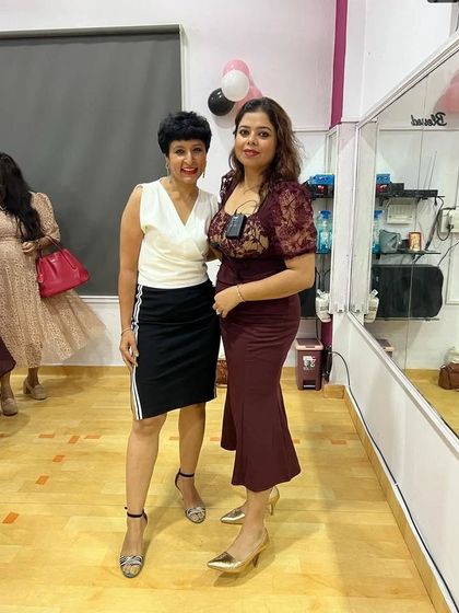 With our new franchisee, Manishaa Mishra, at the Sector 55 opening. So proud to have her on our team.