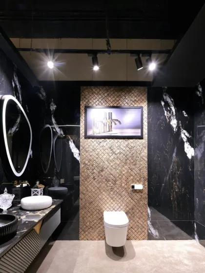 Chizzle My Designs - Turnkey Residential Interior Design Artistic Bathrooms & Powder Rooms photo 12