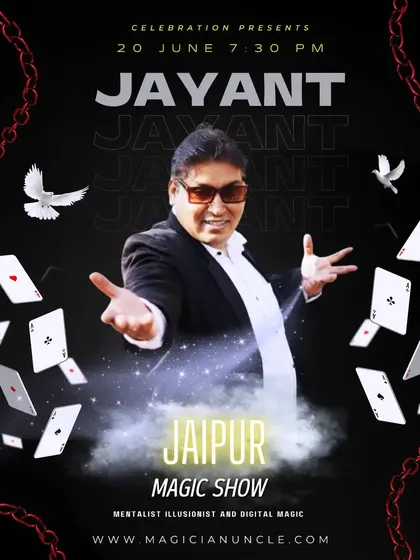 This poster advertised my show in the beautiful city of Jaipur, Rajasthan.