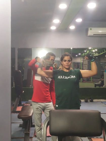 Another shot capturing the "Dhaakad" (powerful) spirit of my client. We train to be strong, capable, and confident.