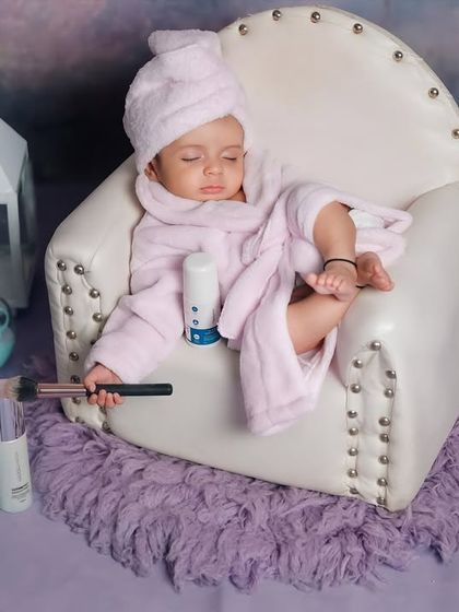 Another angle of the 'Mini Spa Day' theme, showing more of the fun props like lotions and brushes that complete the scene.