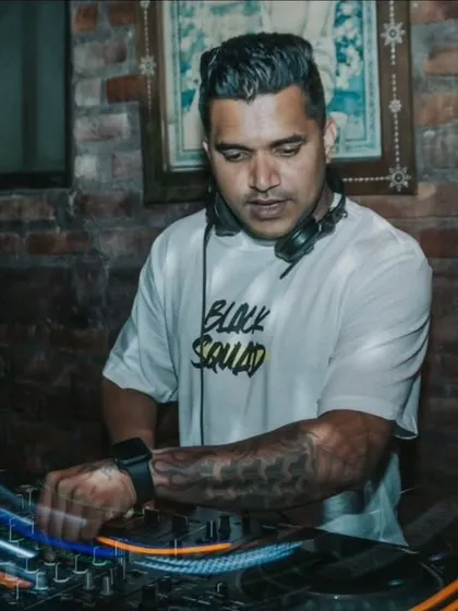 A shot from a club night in Bali, Indonesia. My experience isn't limited to weddings; I'm also comfortable playing in world-renowned nightlife venues.