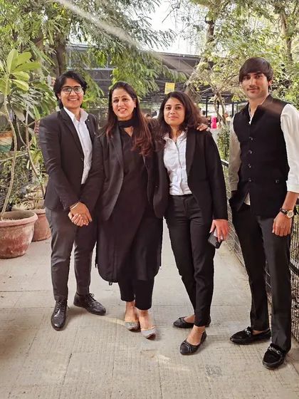 My team and I during the District Bar Association elections in Gurugram. We are active members of the legal community.
