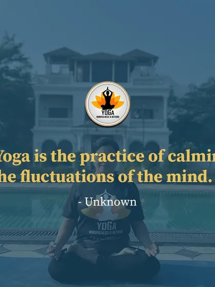 "Yoga is the practice of calming the fluctuations of the mind." This quote captures the essence of the mental benefits of yoga. Here I am in a meditative pose, finding stillness by the water.