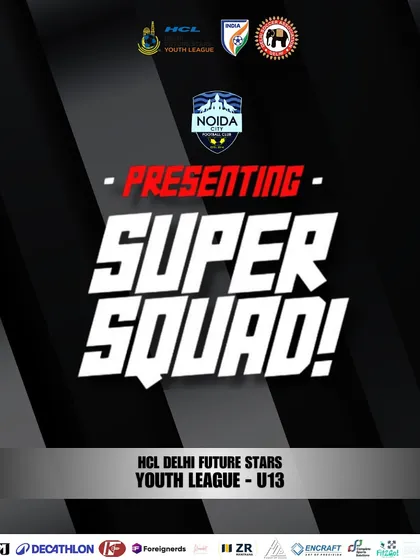 Announcing our super squad for the U13 HCL Delhi Future Stars Youth League. We are ready to compete and dominate.