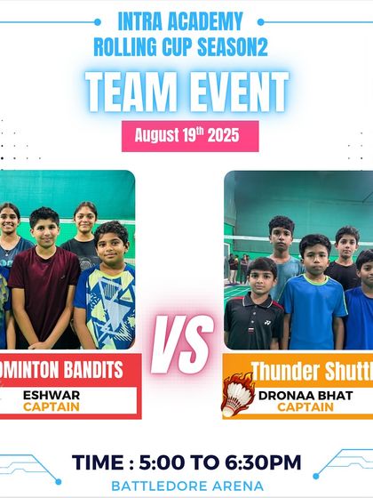 Manoj Kumar - Badminton Coaching for Kids & Youth Intra-Academy Rolling Cup photo 5