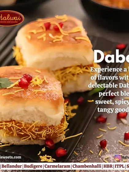 Experience a burst of flavors with our delectable Dabeli. This popular street food snack is a perfect blend of sweet, spicy, and tangy goodness, stuffed in a soft pav.
