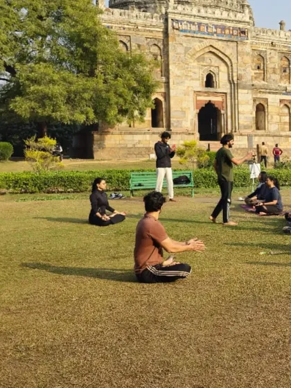 A wonderful community yoga session with the Delhi Run Collective at Lodhi Garden. It's the beginning of a new series, and I invite everyone to join us.