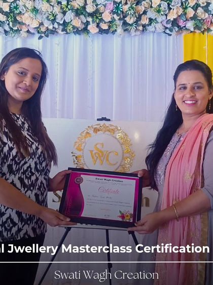 It's a joy to award this certificate. Seeing my students grow their skills and passion for floral art is the reason I love teaching these masterclasses.