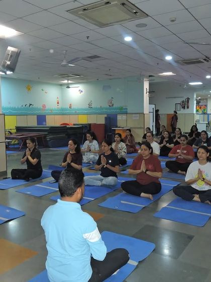 We extend our wellness philosophy to our staff with a rejuvenating yoga session, promoting mindfulness and health within our entire school community.