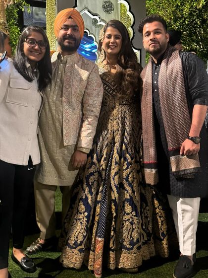 Feeling blessed and grateful. A picture with one of my lovely couples and my amazing team.