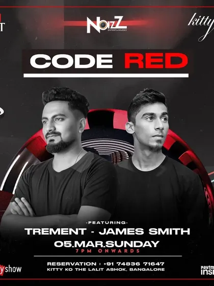 For the Techno heads, here's a flyer from "Code Red" at Kitty Ko. I love switching gears and diving into the underground sounds of Techno and Tech House.