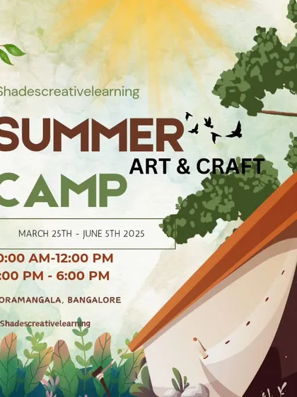 Make the holidays creative and fun with our Summer Art & Craft Camp. This flyer gives you a peek into our engaging program in Koramangala, designed to fill your child's break with imagination, hands-on learning, and new friends.