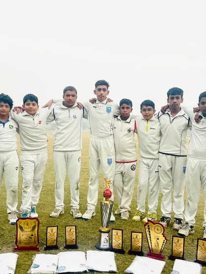 The future of Delhi Cricket Hub is bright. Our young team stands proud with their collection of trophies and awards after a successful tournament.