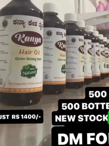 Announcing new stock of my 500ml bottles. This larger size offers great value for my regular customers.