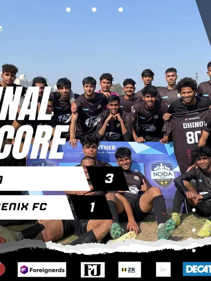 The final scorecard from our 3-1 victory against Phoenix FC in the Super League. A great team win with three players scoring their debut goals.