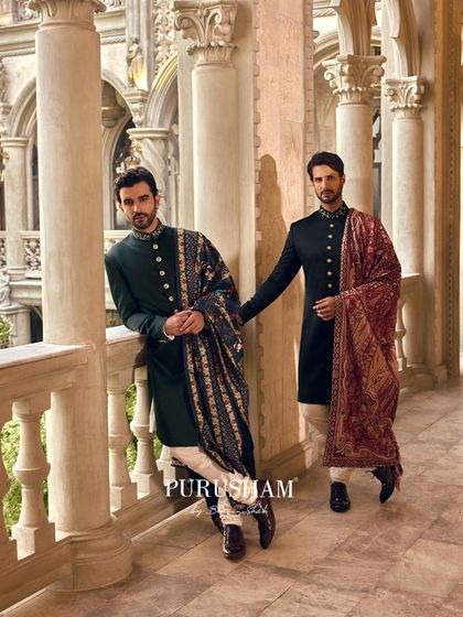 In the palace of dreams, he is the sovereign. Adorned in silk and honor, this look is about power, pride, and timeless elegance.