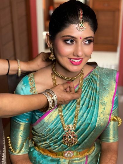 Ganavi Anup - Bridal Makeup Elegant Engagement Looks photo 6