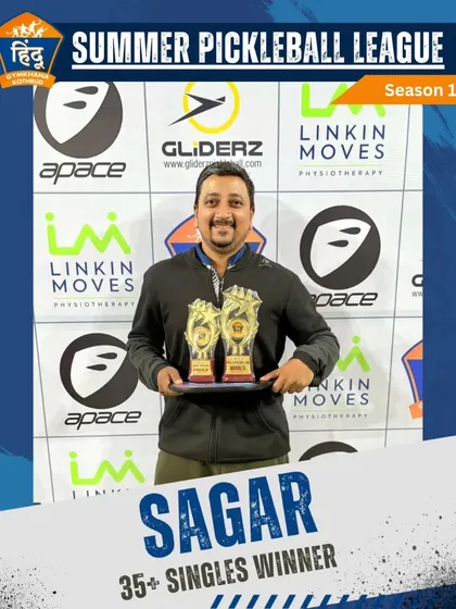 Congratulations to Sagar, the 35+ Singles Winner of our Summer Pickleball League. We offer competitive opportunities for players of all ages and skill levels.