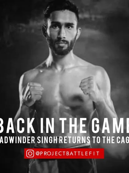 The Lion of Punjab, Yadwinder Singh, is stepping back into the cage after 6 years. We're working to scrape off the ring rust and unleash his best again.