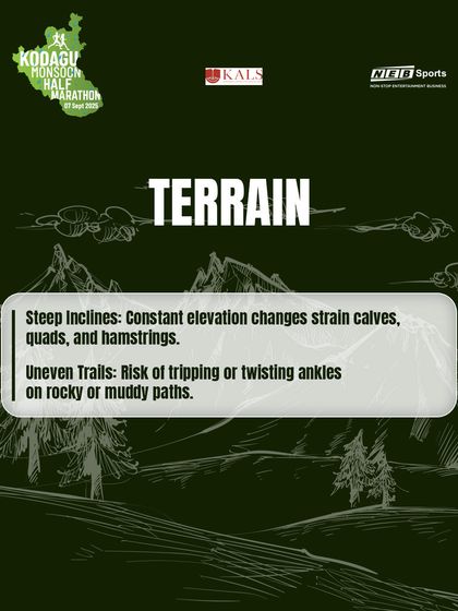 The terrain in Kodagu is no joke. Steep inclines and uneven trails strain your muscles and test your focus.