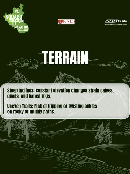 The terrain in Kodagu is no joke. Steep inclines and uneven trails strain your muscles and test your focus.